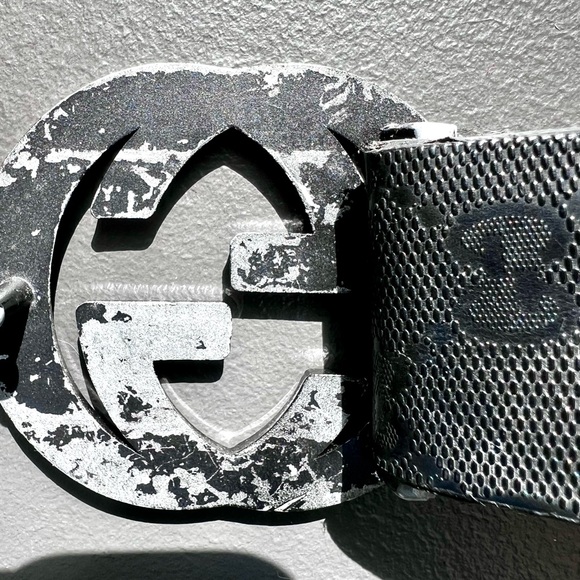 🖤BLACK FRIDAY✔️GUCCI LEATHER BELT DEARLY LOVED BUT LOTS OF LIFE LEFT IN THIS ONE - Picture 8 of 8